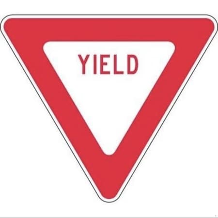 Accuform Traffic Sign, FRR425RA FRR425RA